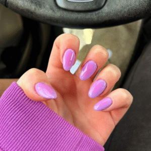Solid purple press-ons